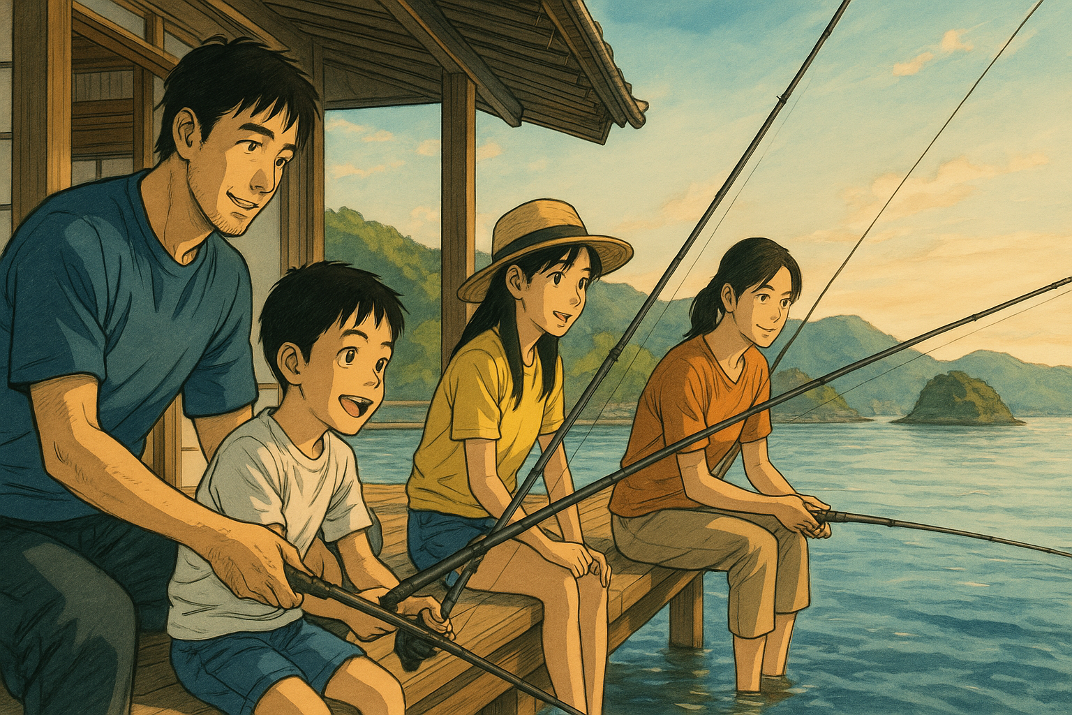 部屋 から 釣り が できる 宿 岡山