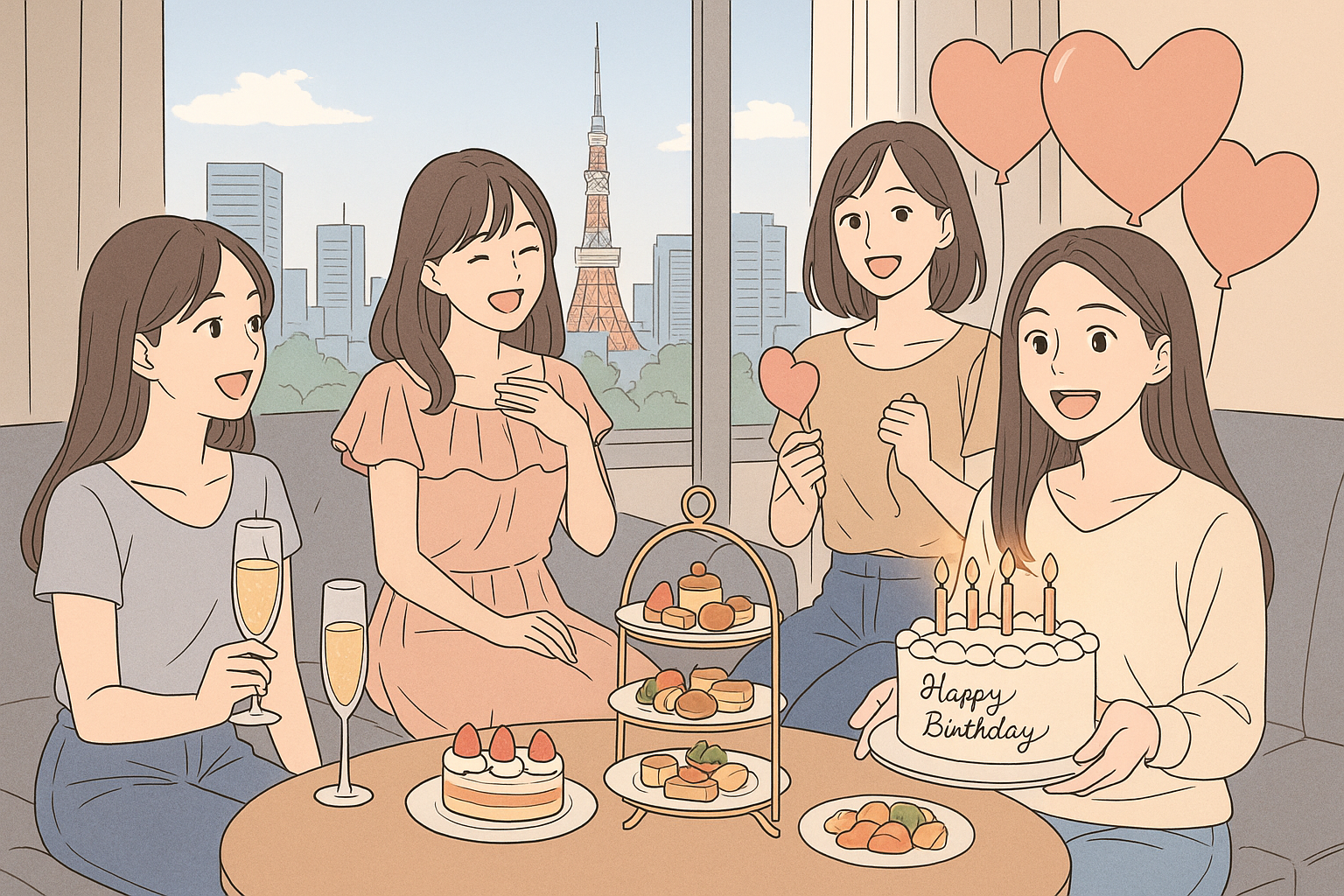 都内 ホテルステイ 女子会