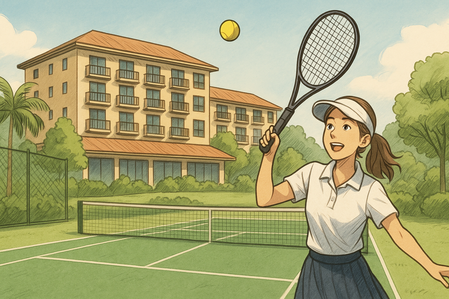 テニス コート 付き ホテル 安い