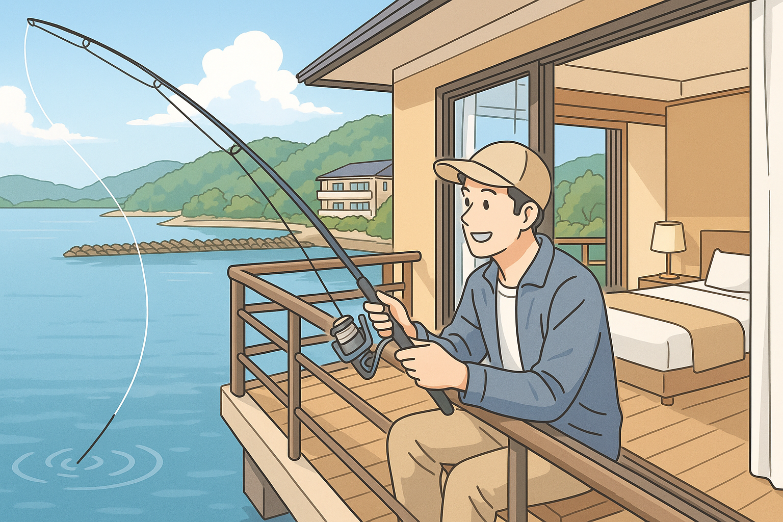 部屋 から 釣り が できる 宿 大分