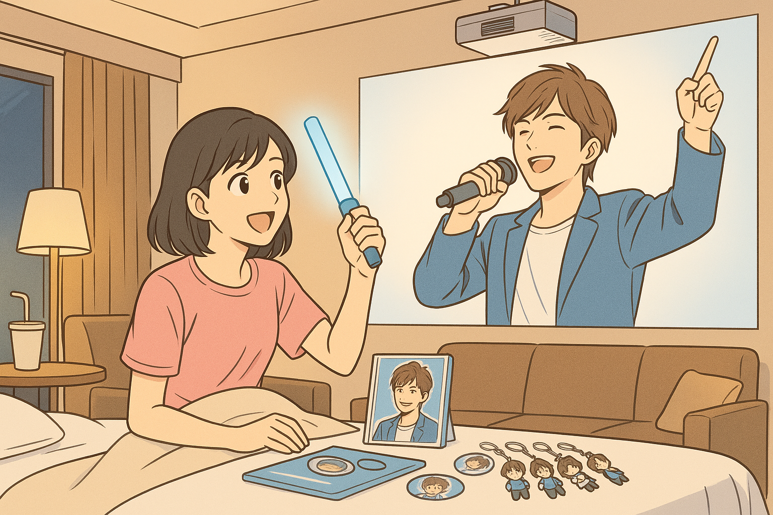 推し 活 ホテル 東京 プロジェクター