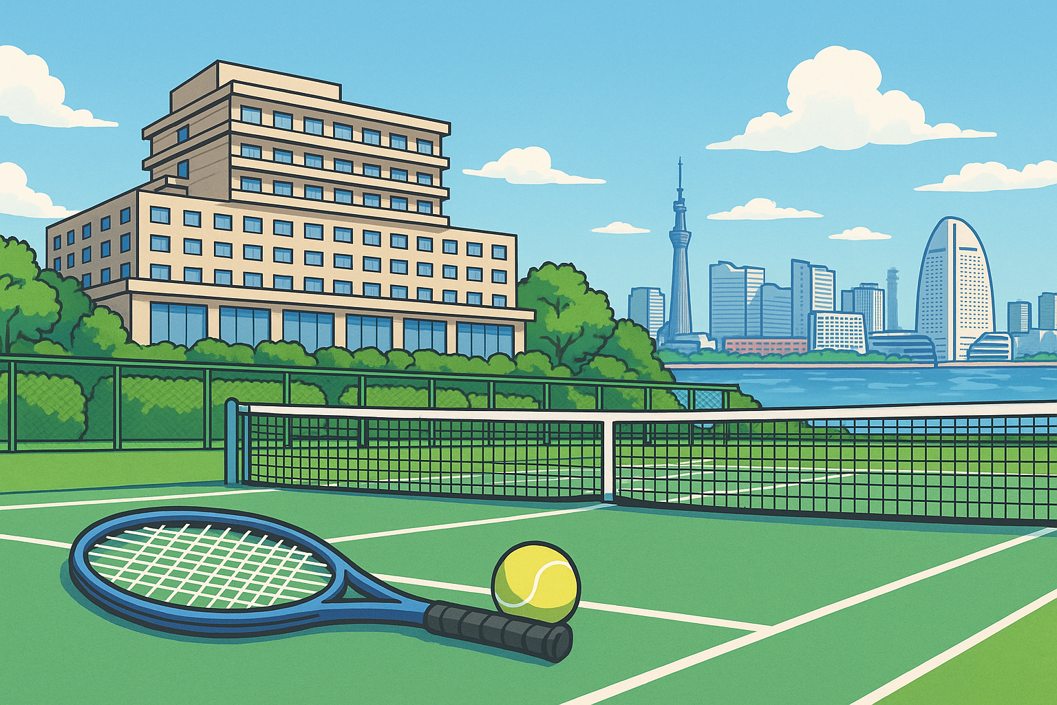 テニス コート 付き ホテル 神奈川