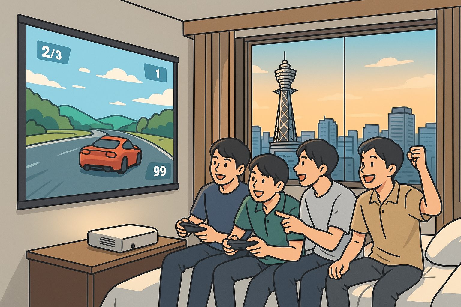 プロジェクター付きホテル 大阪 安い