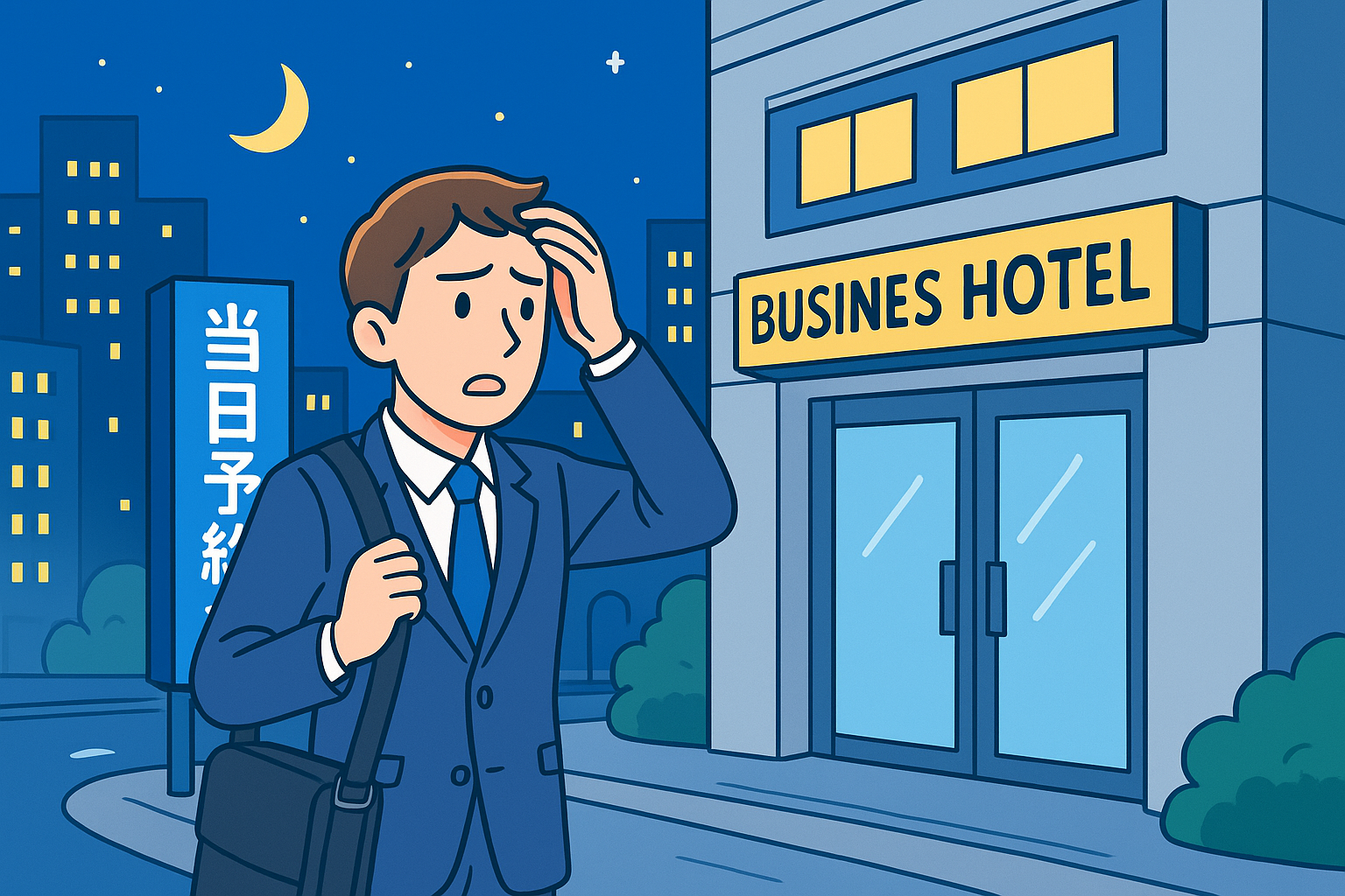 ビジネスホテル 当日 予約なし 深夜