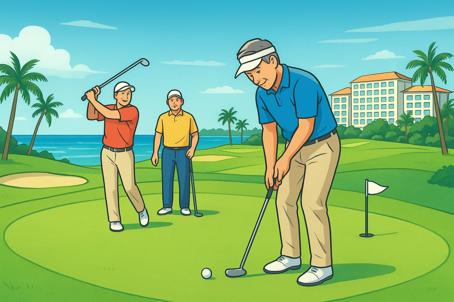 ゴルフ 宿泊パック 2ラウンド 沖縄