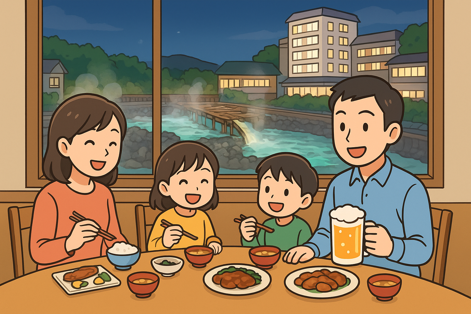 草津 温泉 夕食 どうする