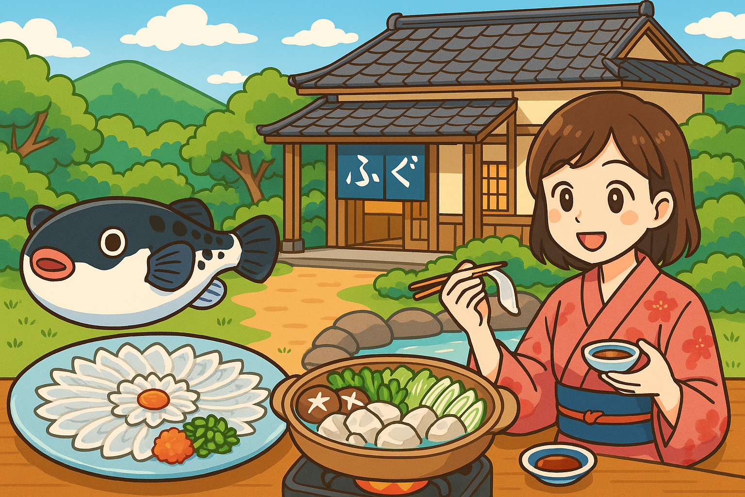 ふぐ 旅館 関西