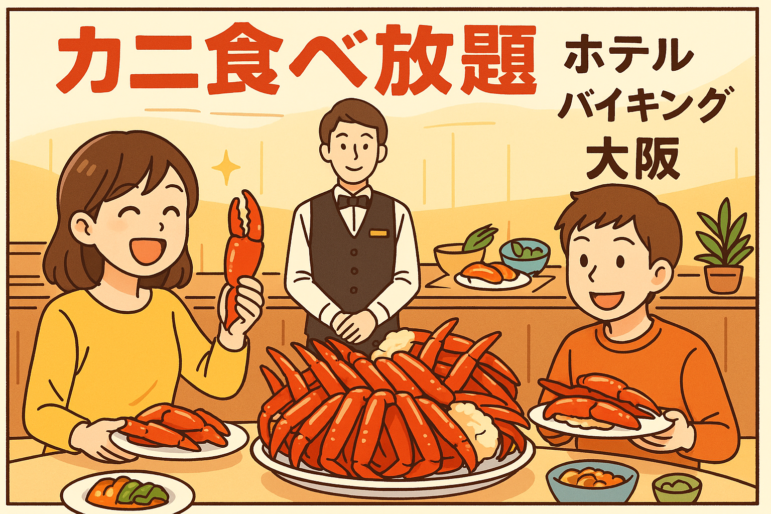 カニ ⾷べ 放題 ホテル バイキング ⼤阪