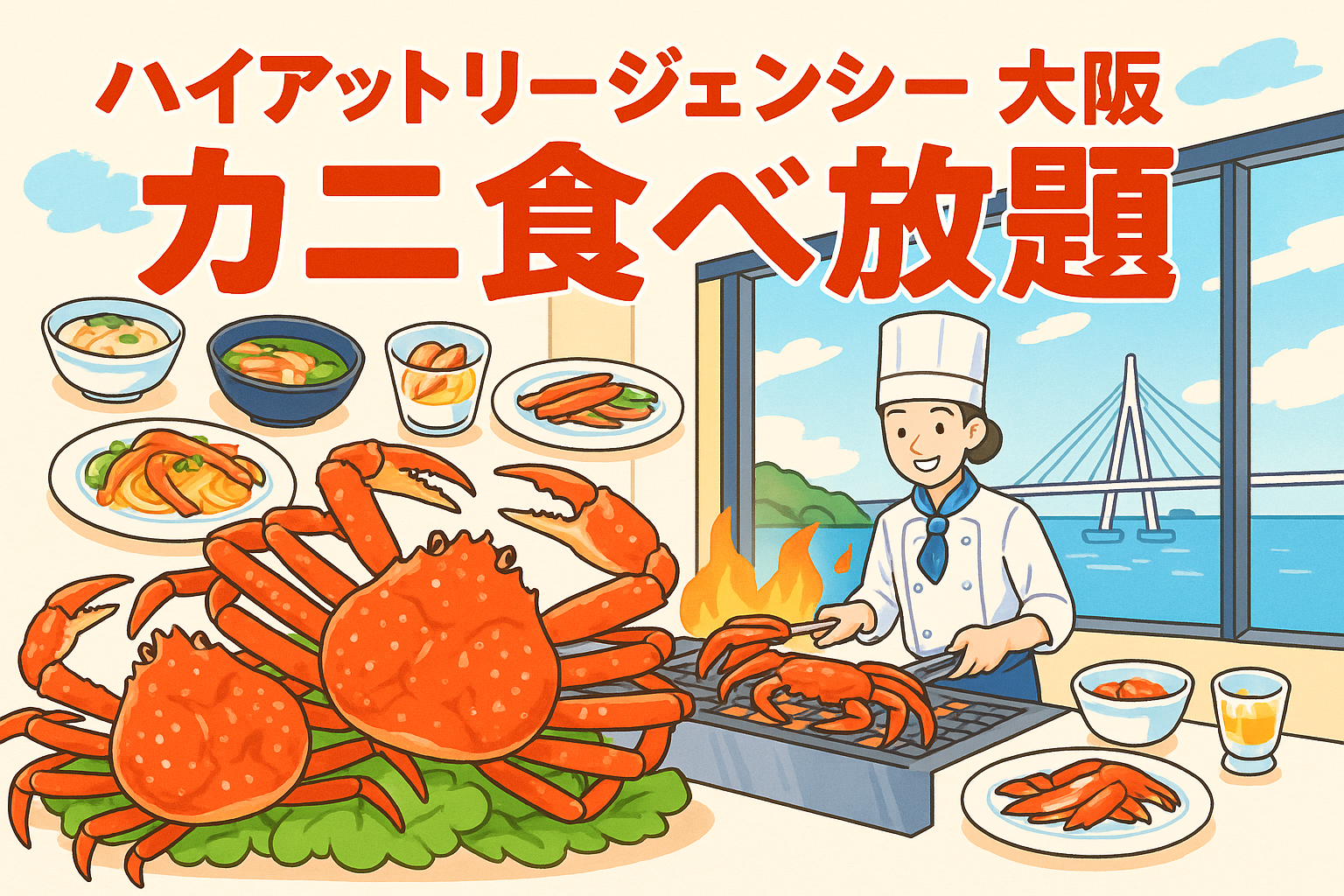 ハイアットリージェンシー 大阪 カニ食べ放題
