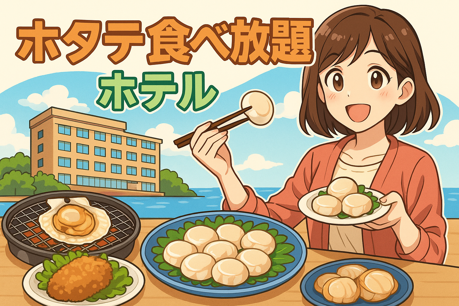 ホタテ食べ放題 ホテル