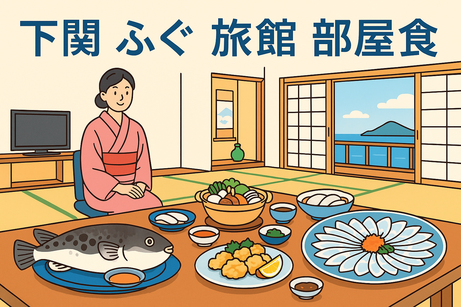 下関 ふぐ 旅館 部屋食