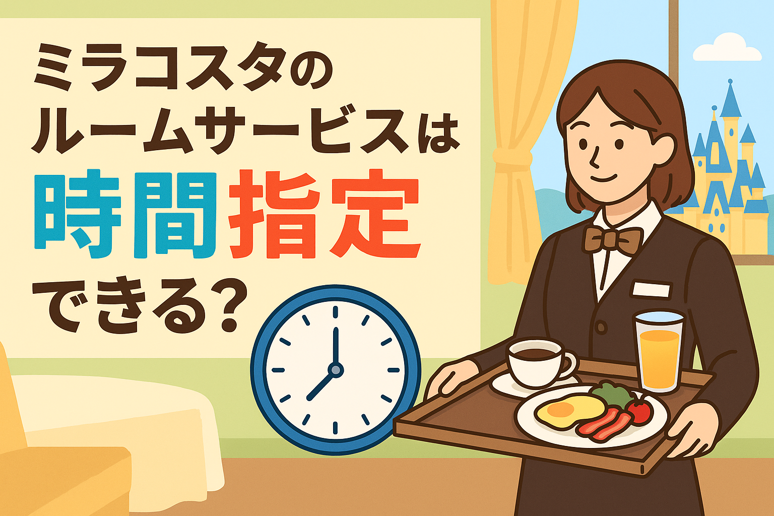 ミラコスタ ルームサービス 時間指定
