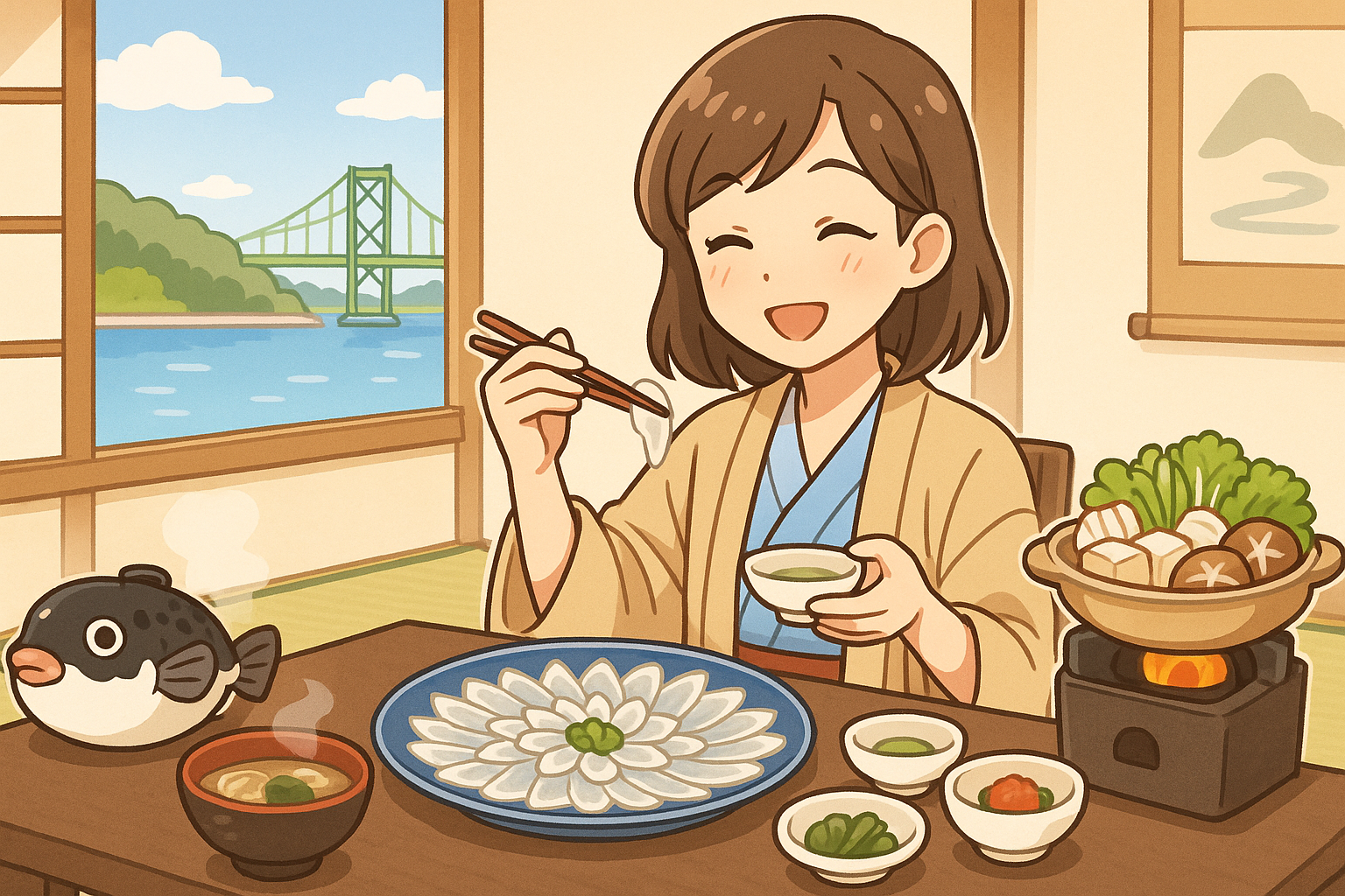 下関 ふぐ 旅館 ⾼級