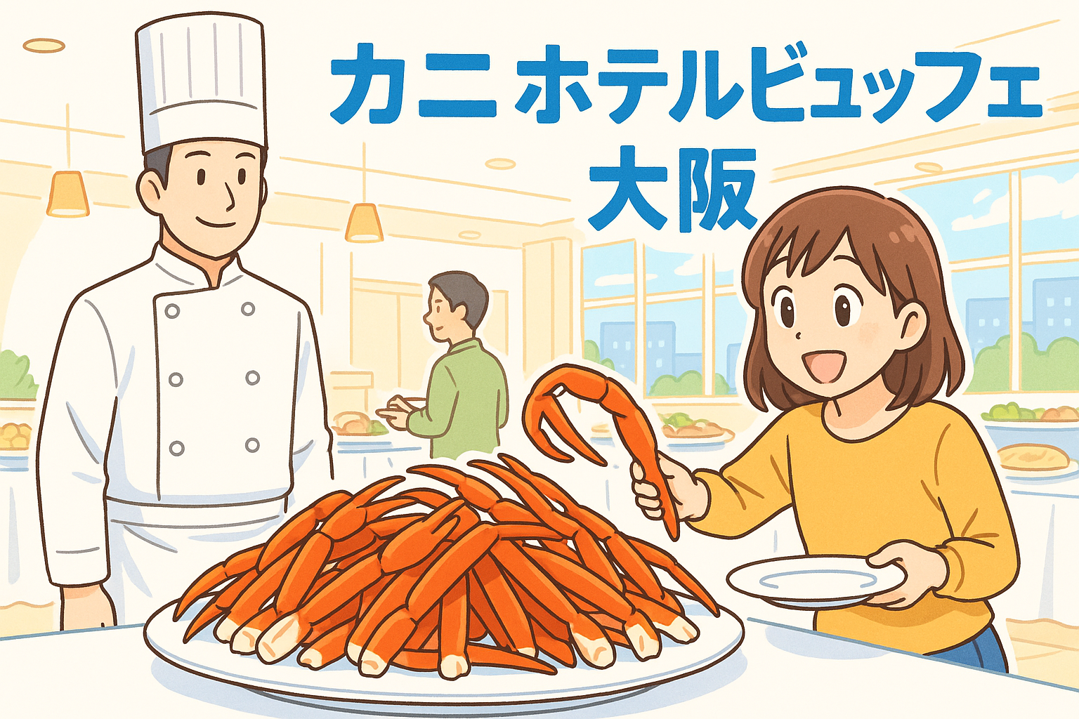 カニ ホテルビュッフェ ⼤阪