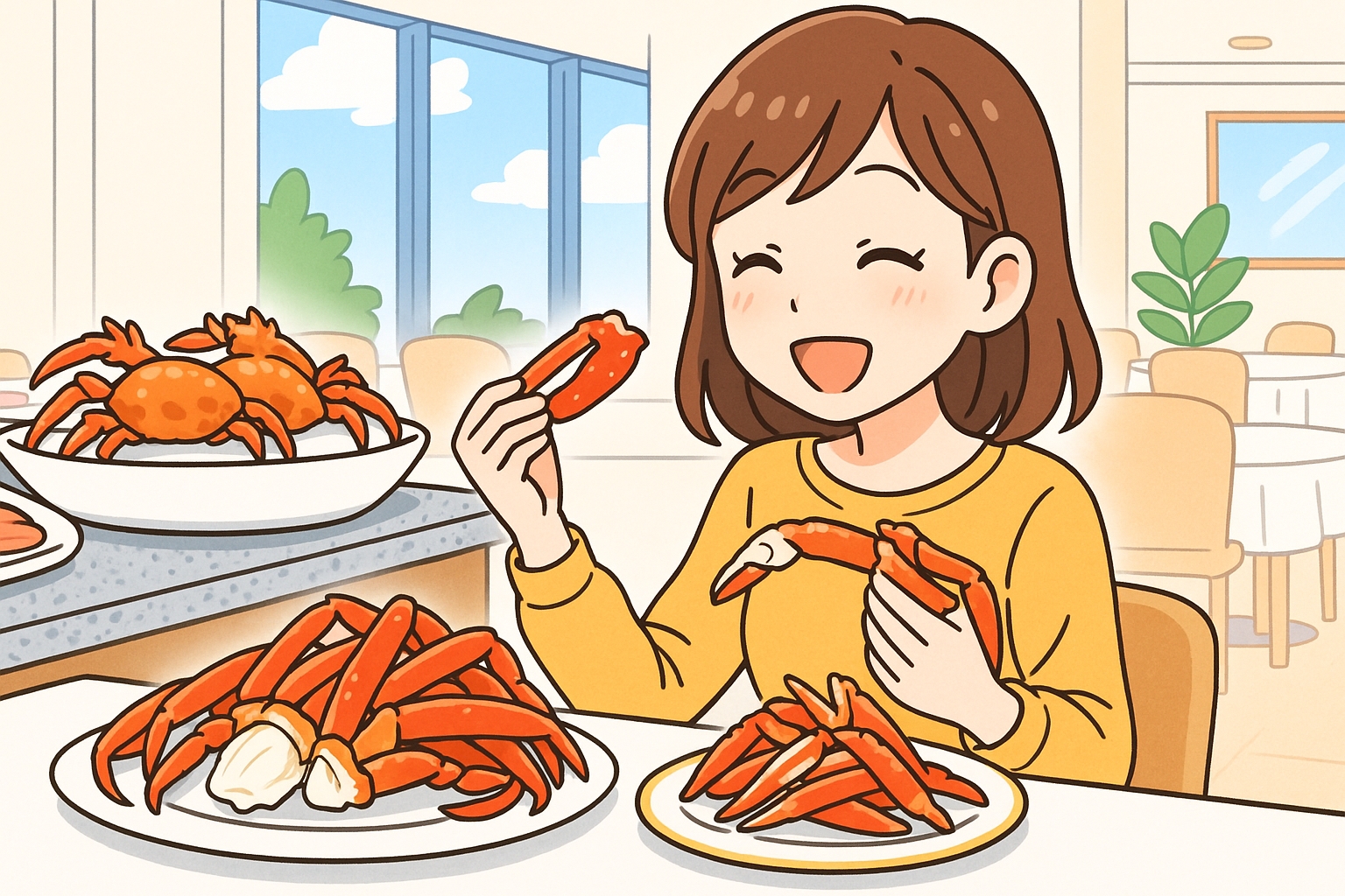 カニ ホテルビュッフェ ⼤阪