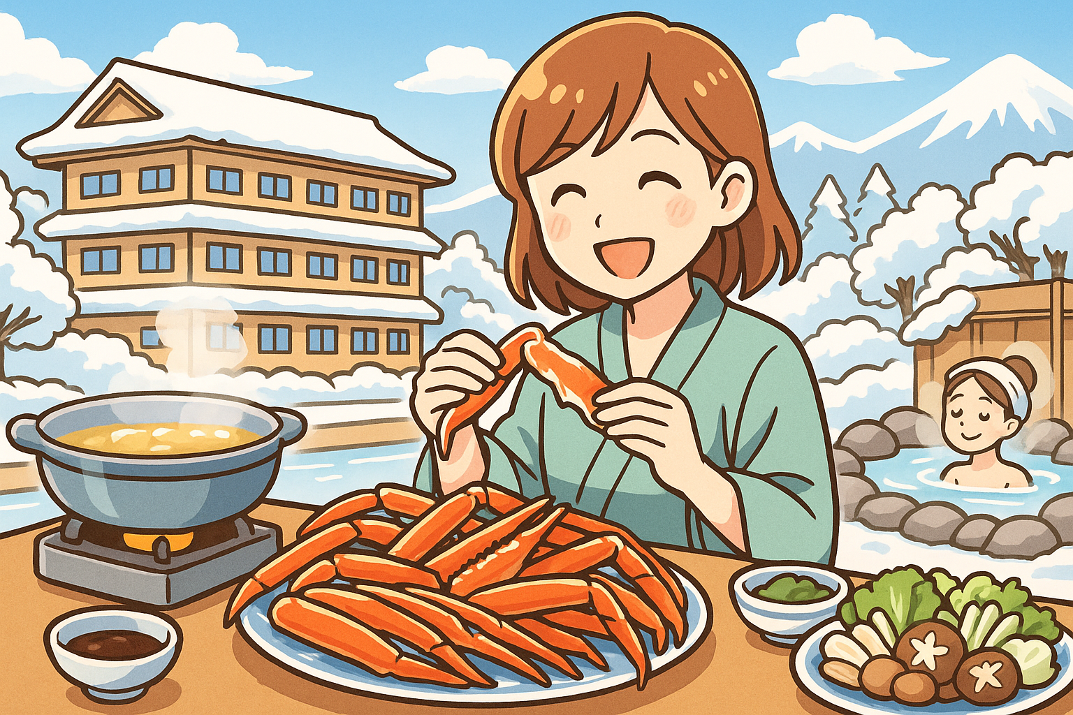カニ 食べ 放題 宿 群馬