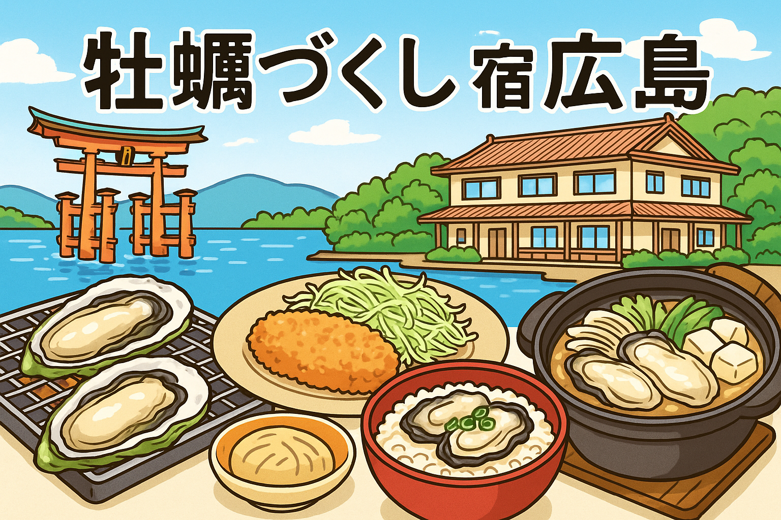 牡蠣づくし 宿 広島