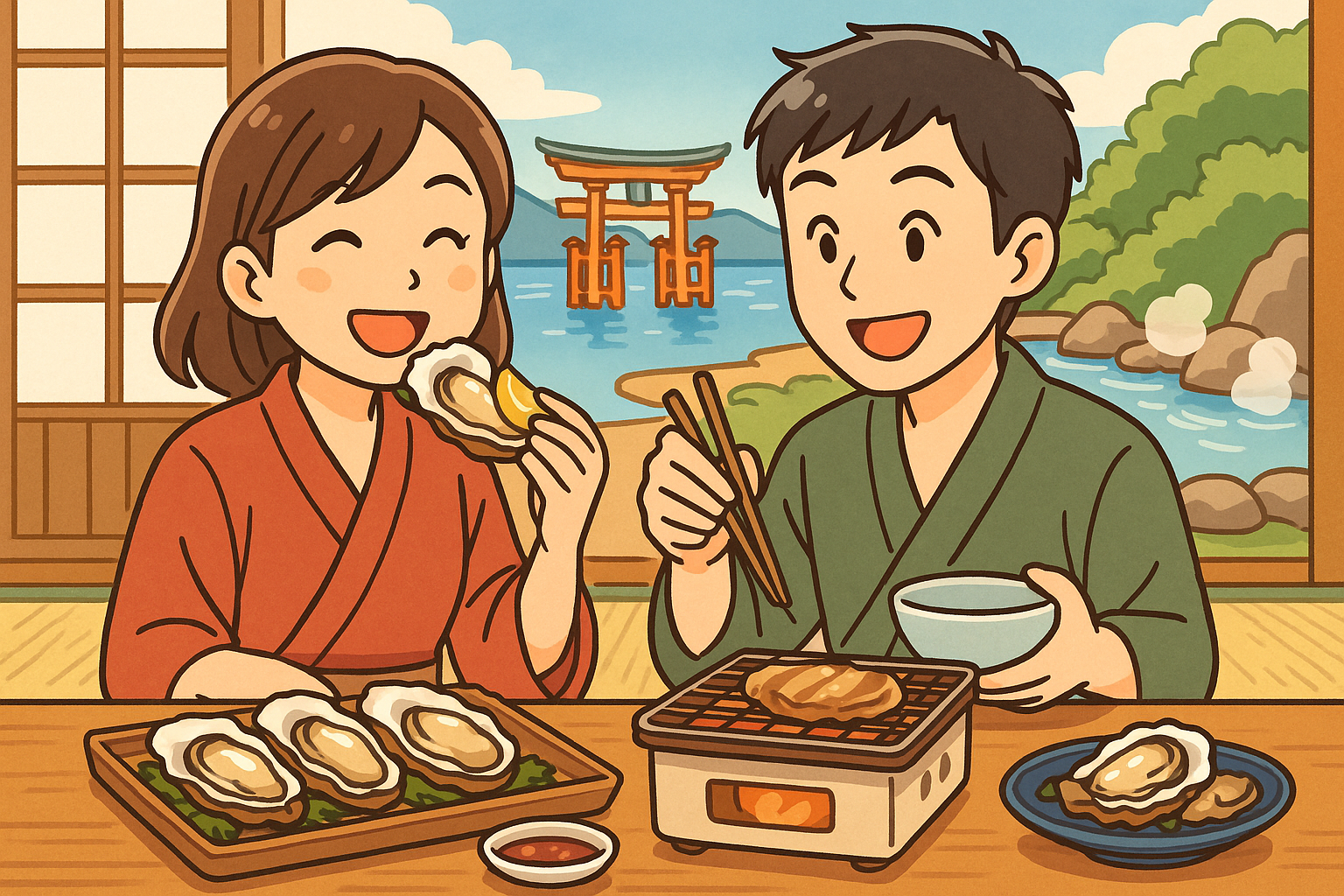 牡蠣づくし 宿 広島