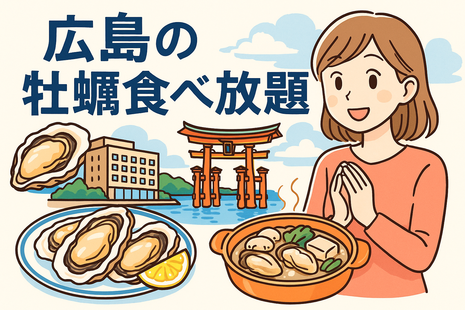 広島 牡蠣食べ放題 宿