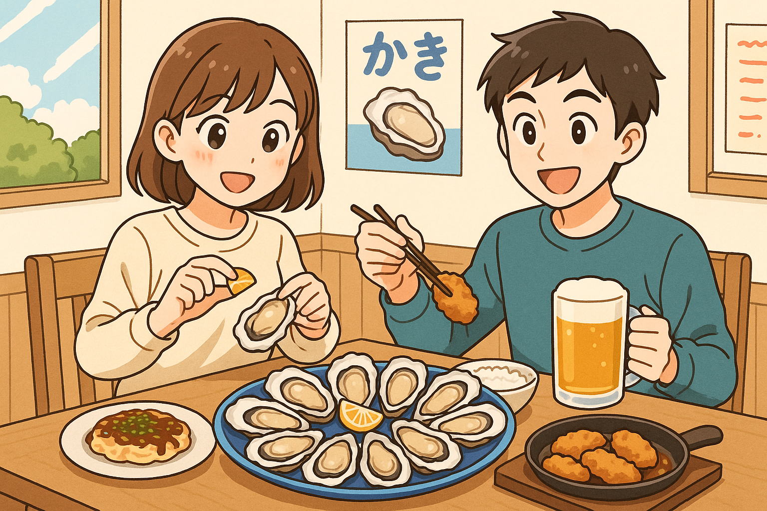 広島 牡蠣食べ放題 宿