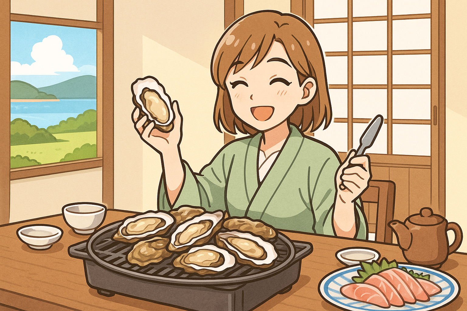 赤穂 牡蠣食べ放題 旅館