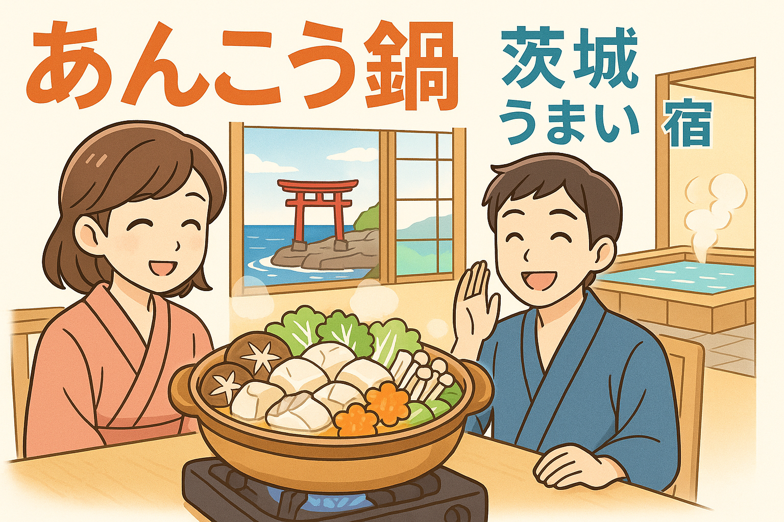 あんこう鍋 茨城 うまい 宿