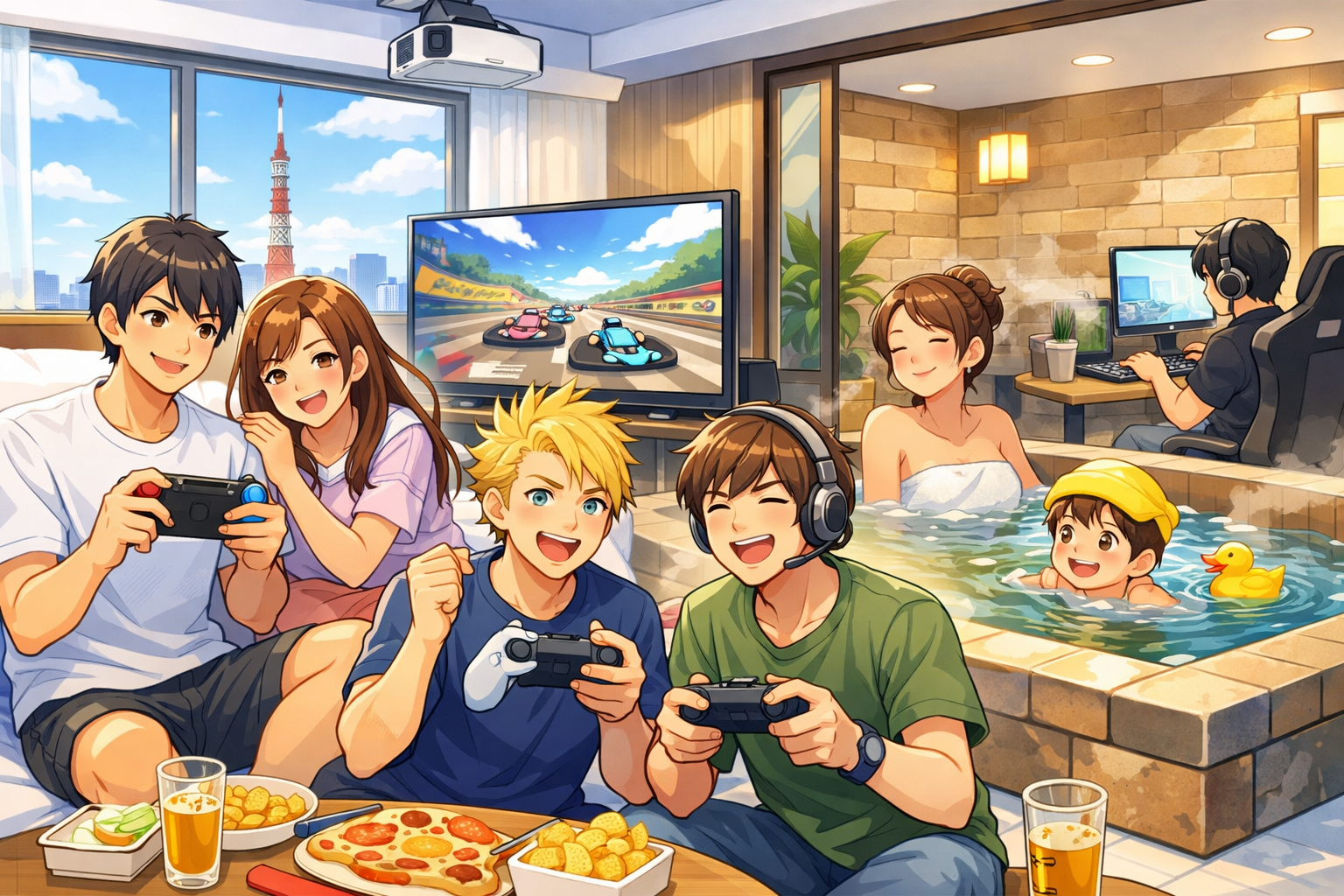 テレビゲームができるホテル 東京