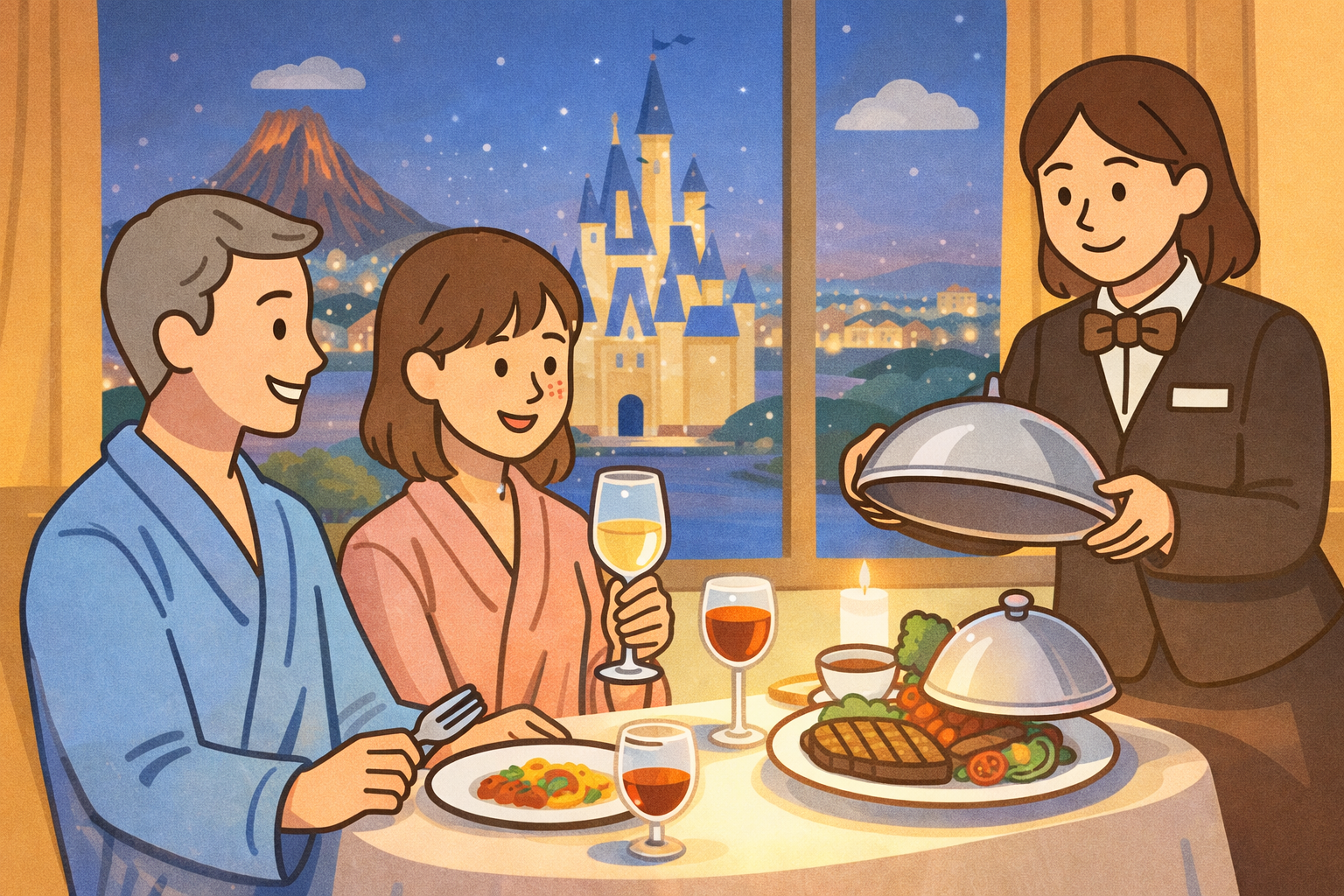 ミラコスタ ルームサービス 時間指定