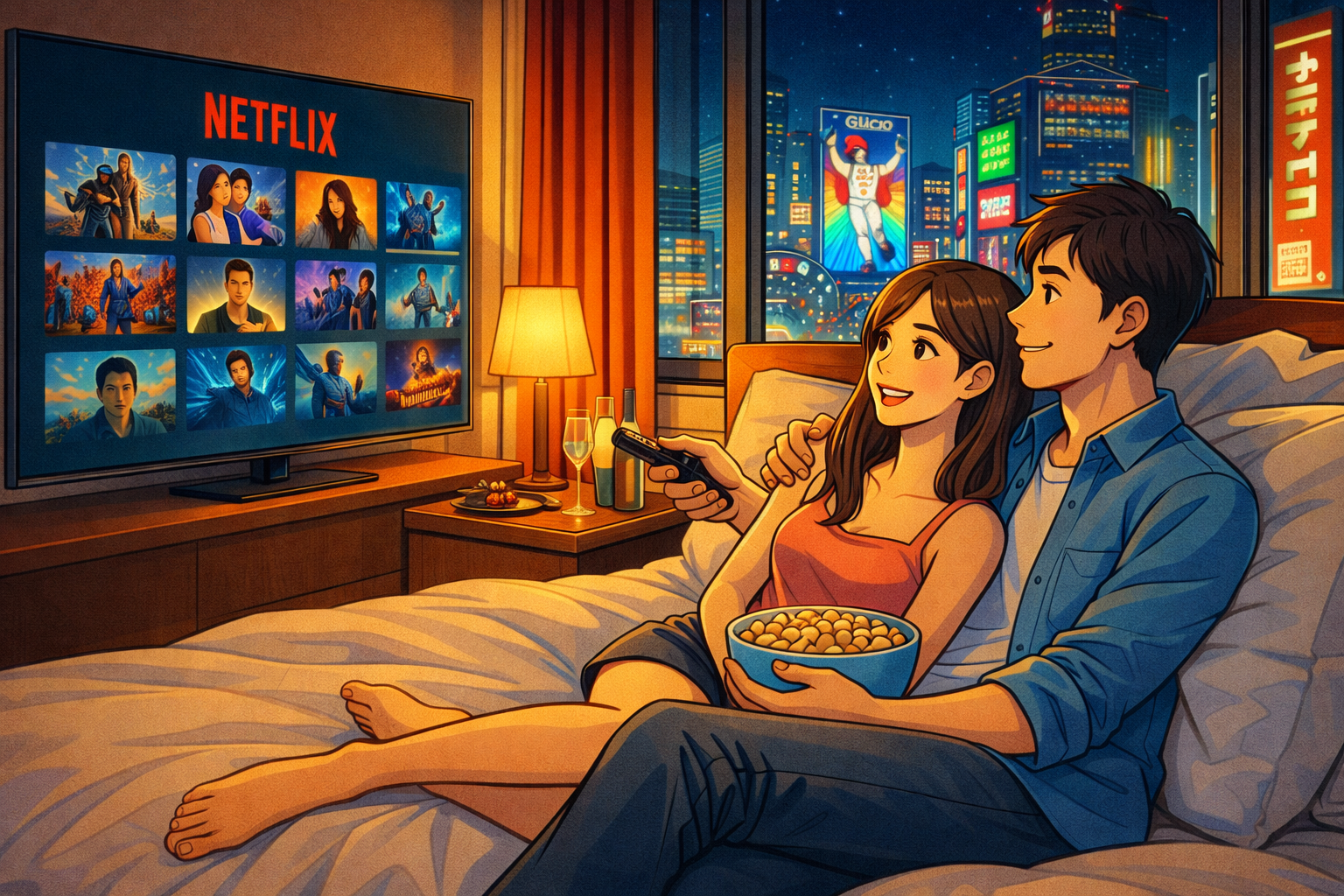 netflixが見れるラブホ 難波