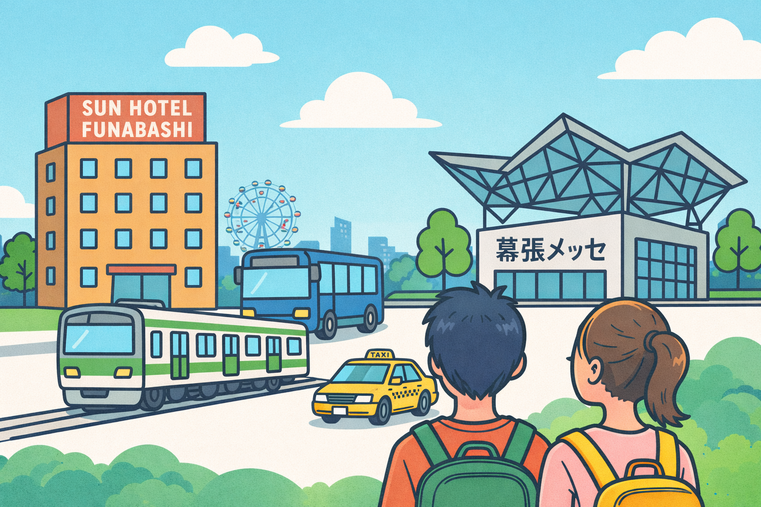 サンホテル船橋 から幕張メッセ