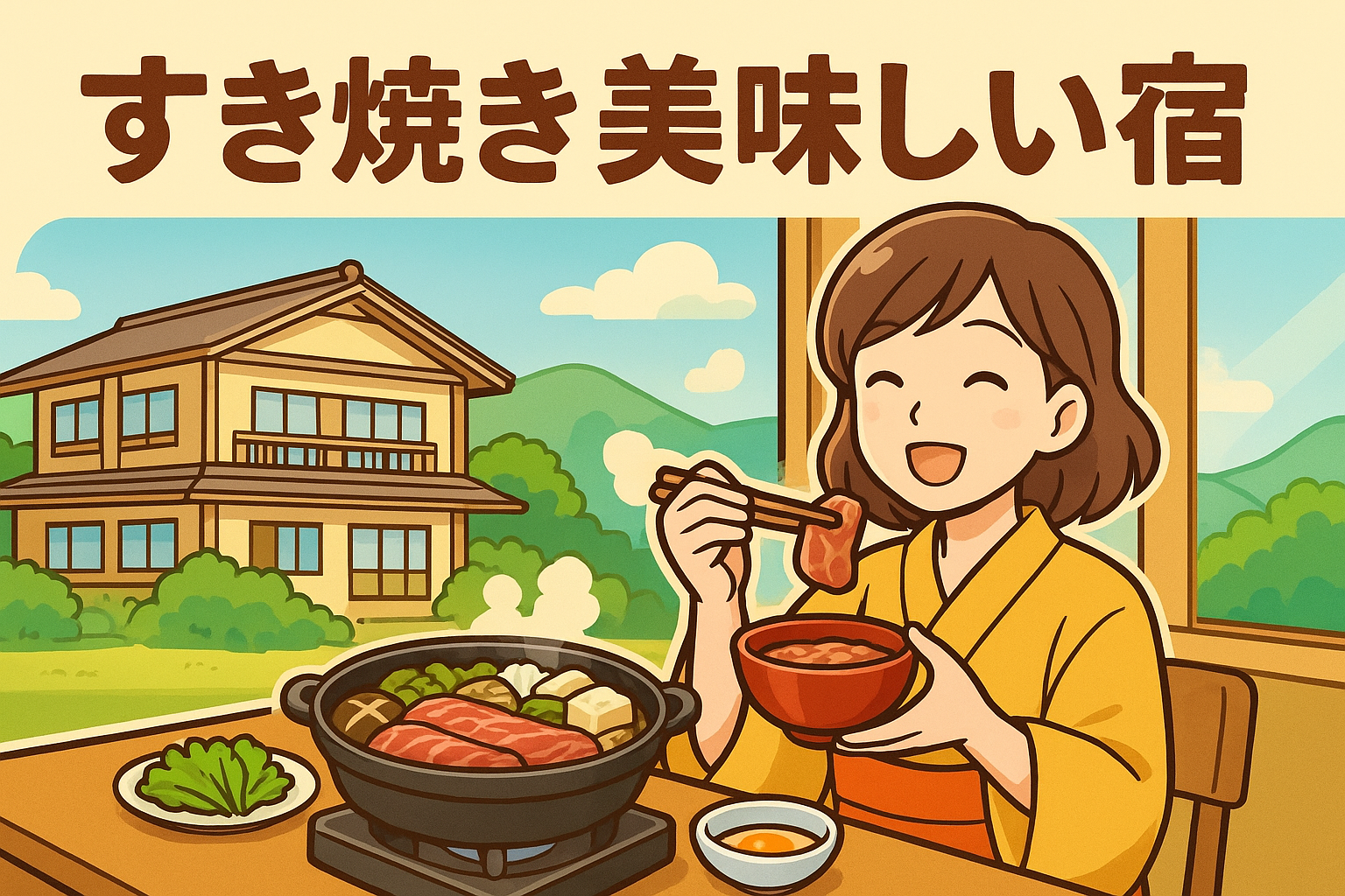 すき焼き 美味しい 宿