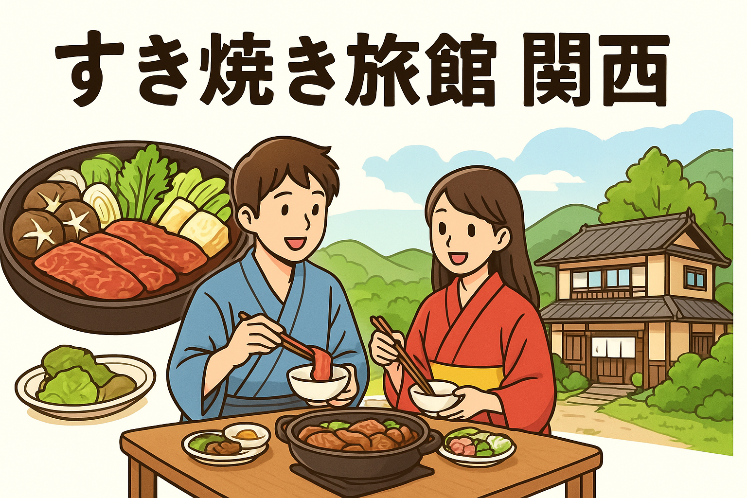 すき焼き 旅館 関西