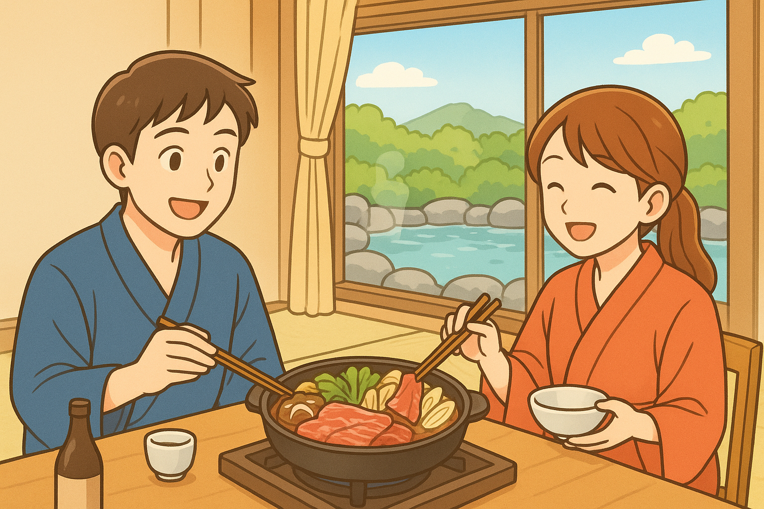 温泉 すき焼き 関東