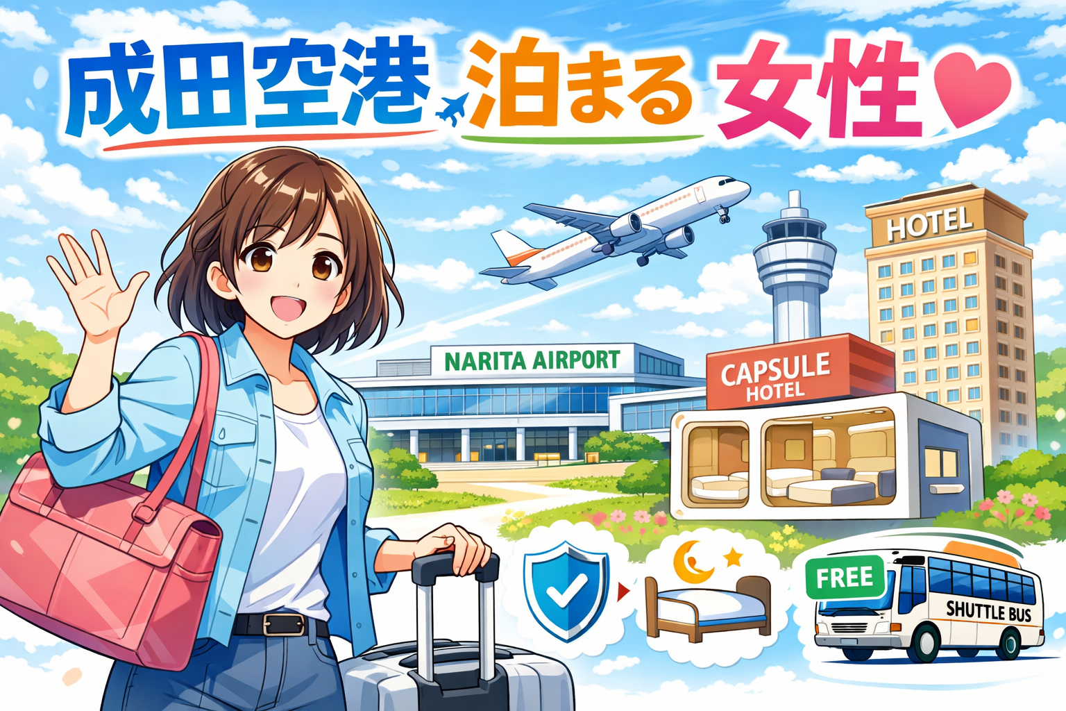 成田空港 泊まる 女性