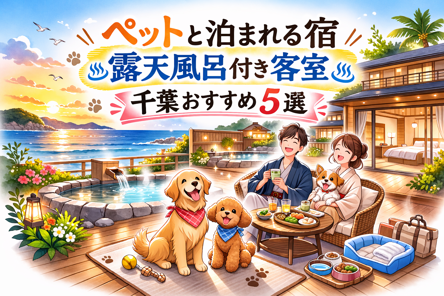 ペットと泊まれる宿 露天風呂付き客室 千葉