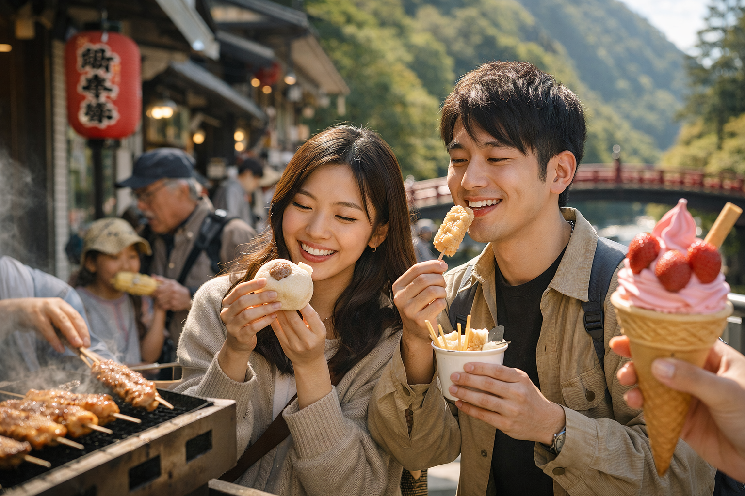 鬼怒川温泉 食べ歩き スポット